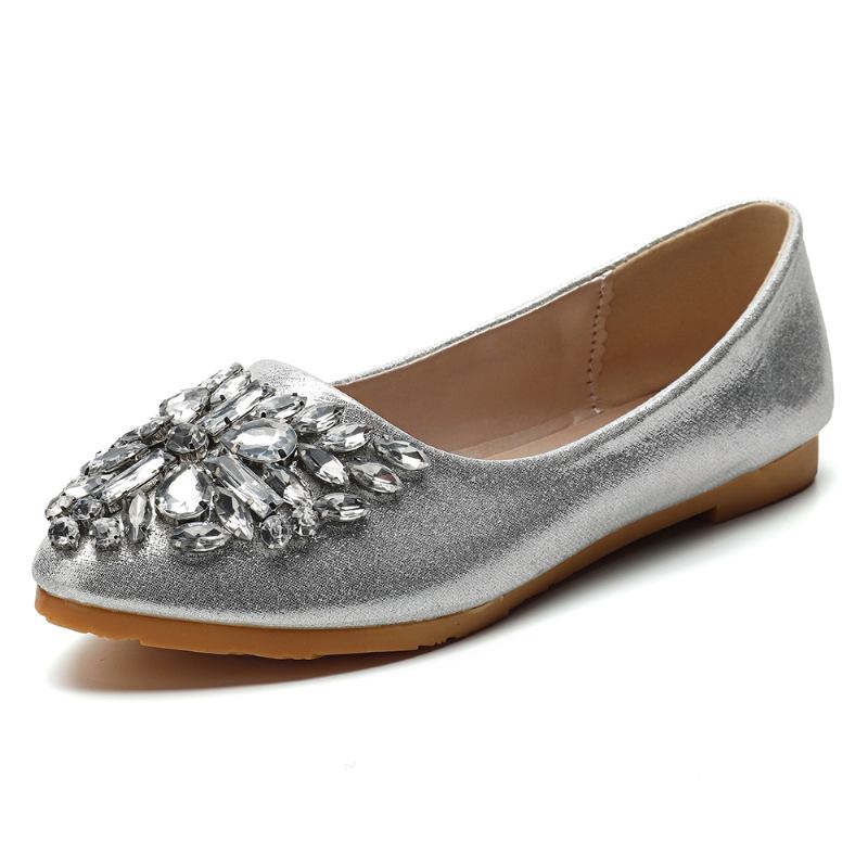 Dame Søt Rhinestone Damer Lett Rhinestone Dressy Flats