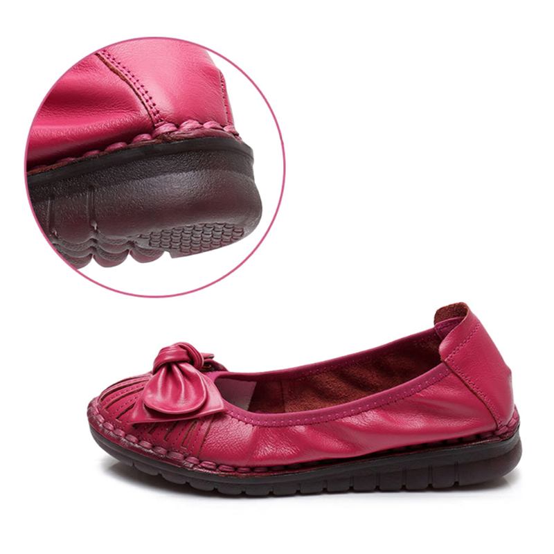 Kvinner Bowknot Dekor Non Slip Fritids Loafers