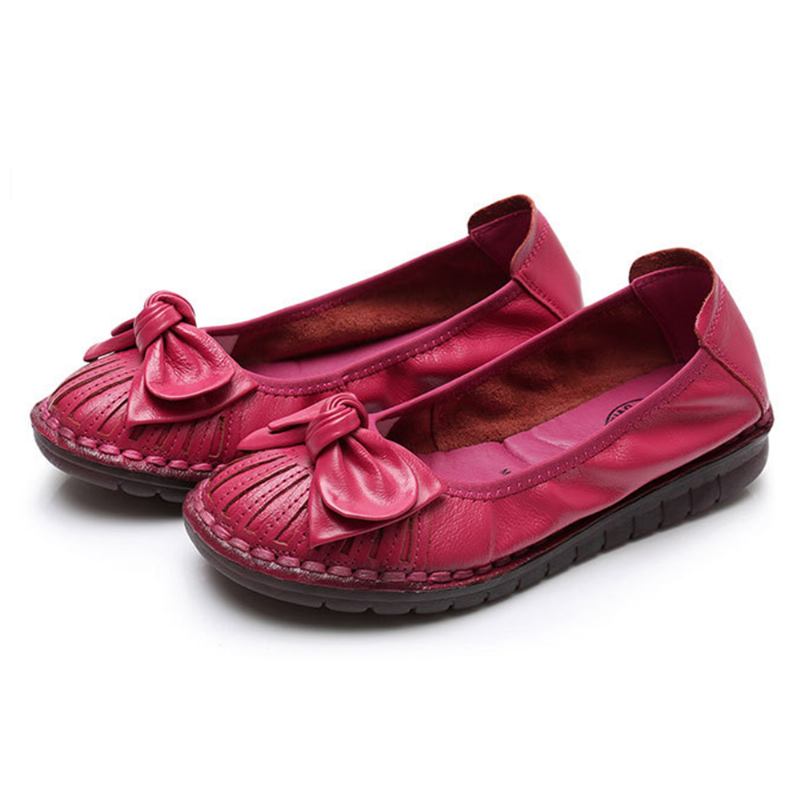 Kvinner Bowknot Dekor Non Slip Fritids Loafers