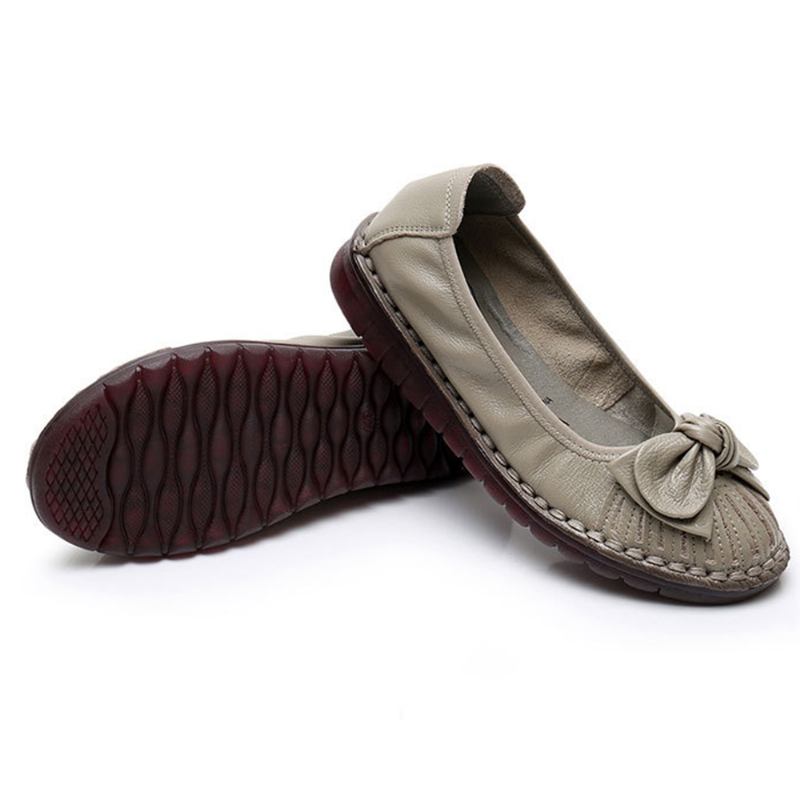 Kvinner Bowknot Dekor Non Slip Fritids Loafers