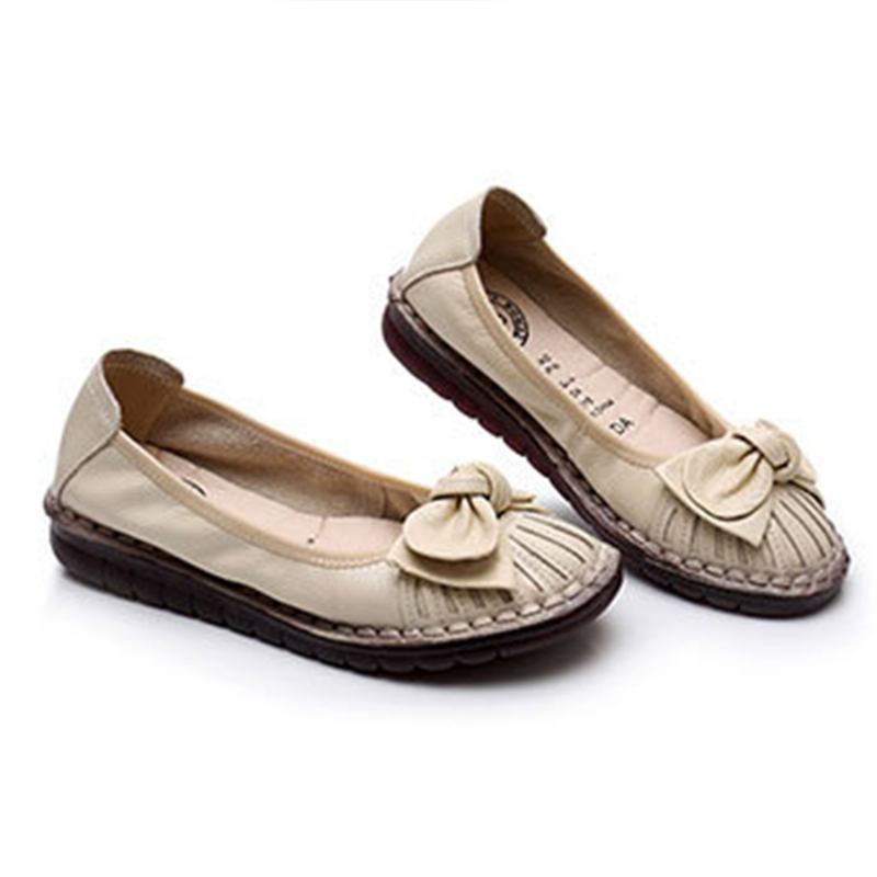 Kvinner Bowknot Dekor Non Slip Fritids Loafers