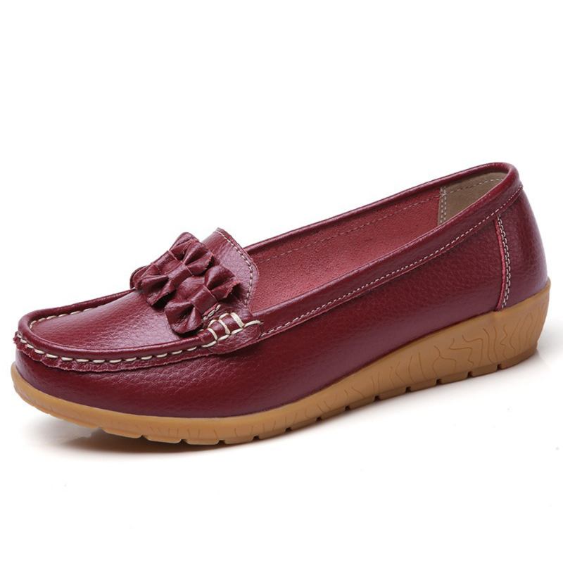 Kvinner Bowknot Stitching Dekor Sklisikre Fritids Loafers