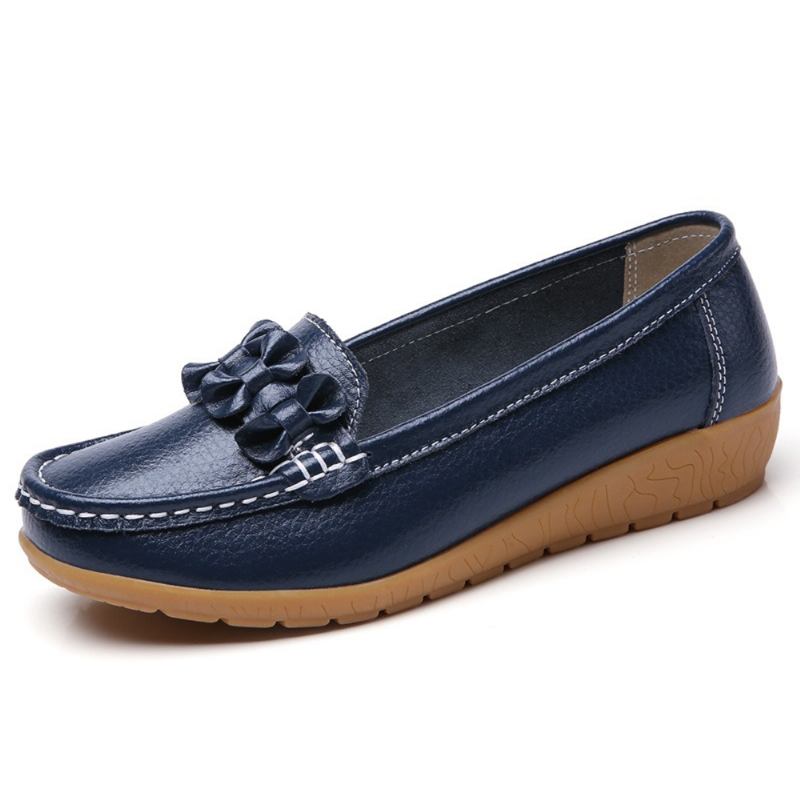 Kvinner Bowknot Stitching Dekor Sklisikre Fritids Loafers