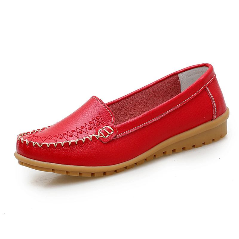 Kvinner Flate Sko Fritids Slip On Outdoor Loafers