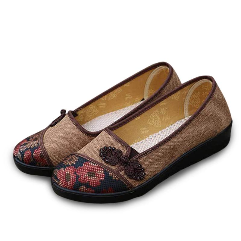 Kvinner Fritid Chic Sko Pustende Slip-on Loafers Svette Absorpsjon Flats