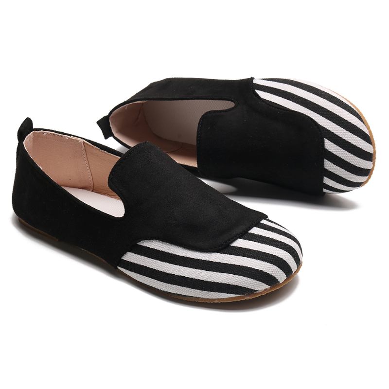 Kvinner Fritids Semsket Søm Slip On Flats