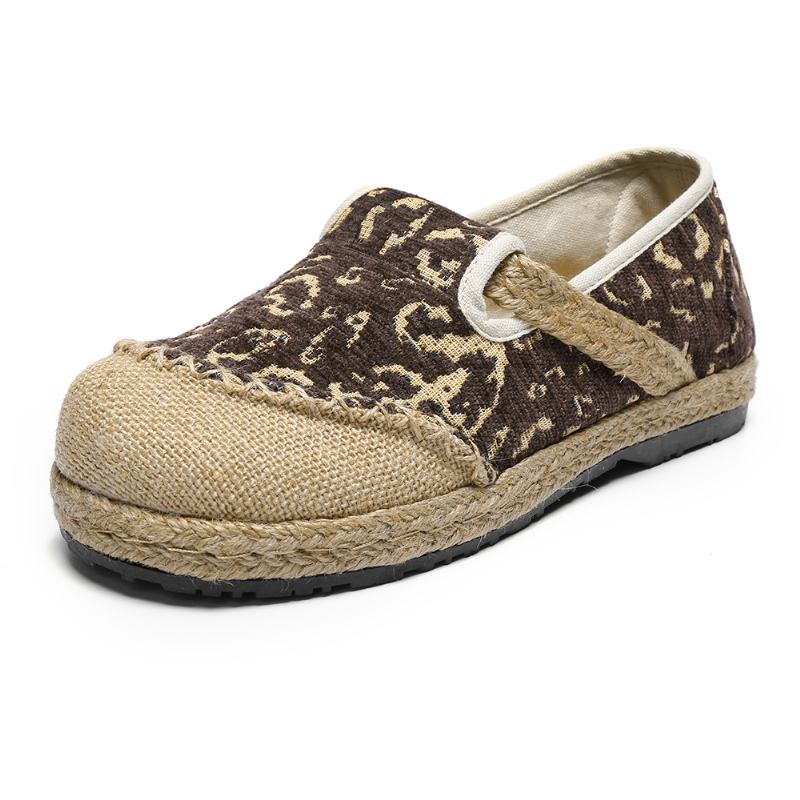 Kvinner Håndlaget Espadrille Wearable Fritids Loafers