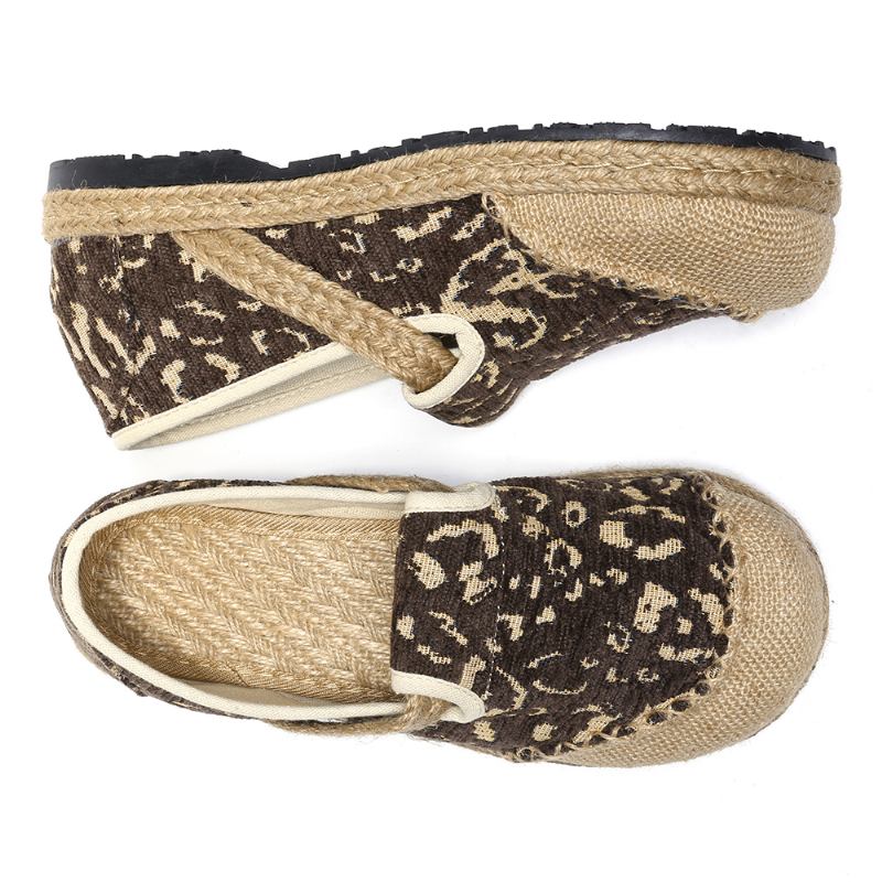 Kvinner Håndlaget Espadrille Wearable Fritids Loafers