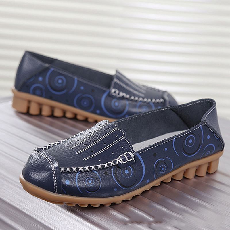 Kvinner Slip On Flat Loafers