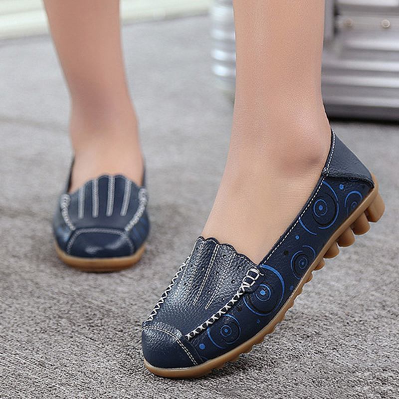 Kvinner Slip On Flat Loafers