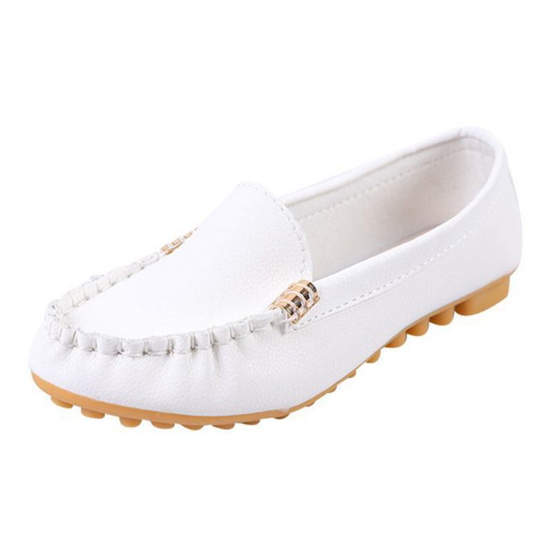 Kvinner Stricing Sklisikker Myk Såle Fritids Slip On Loafers