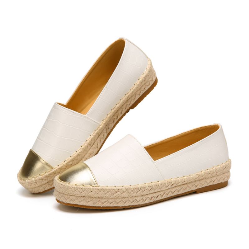 Kvinner Tilfeldig Skjøting Slip On Espadrille Loafers Flats Fisherman's Shoes