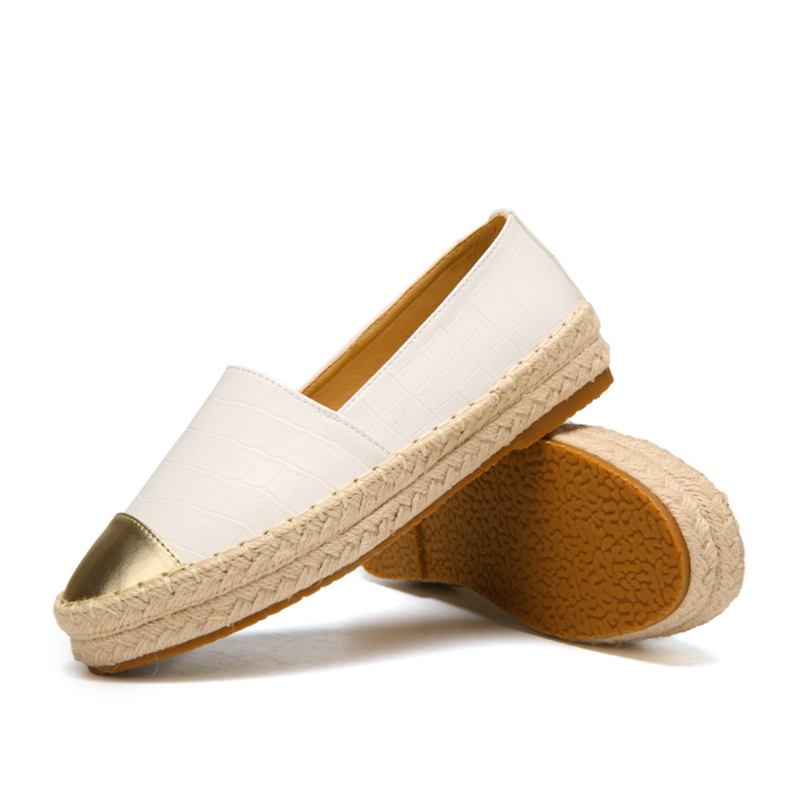 Kvinner Tilfeldig Skjøting Slip On Espadrille Loafers Flats Fisherman's Shoes