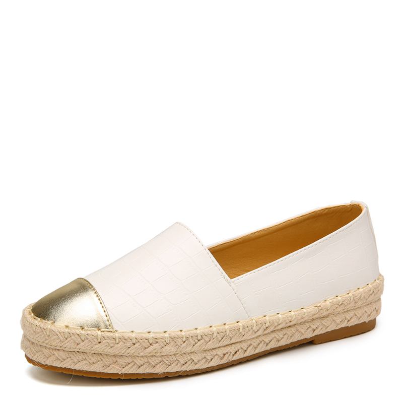 Kvinner Tilfeldig Skjøting Slip On Espadrille Loafers Flats Fisherman's Shoes