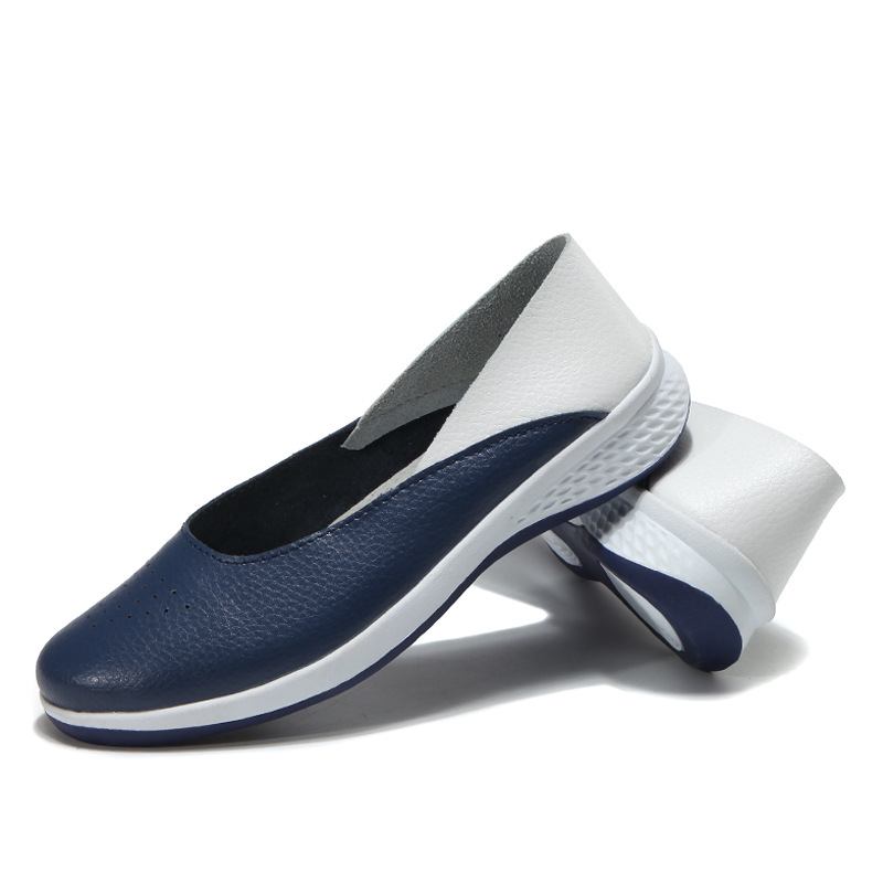 Kvinner Uformelt Myk Søm Slip On Flats Loafers