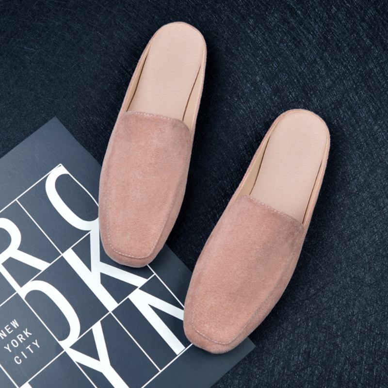 Large Størrelse Pure Color Lette Fritids Flats Loafers