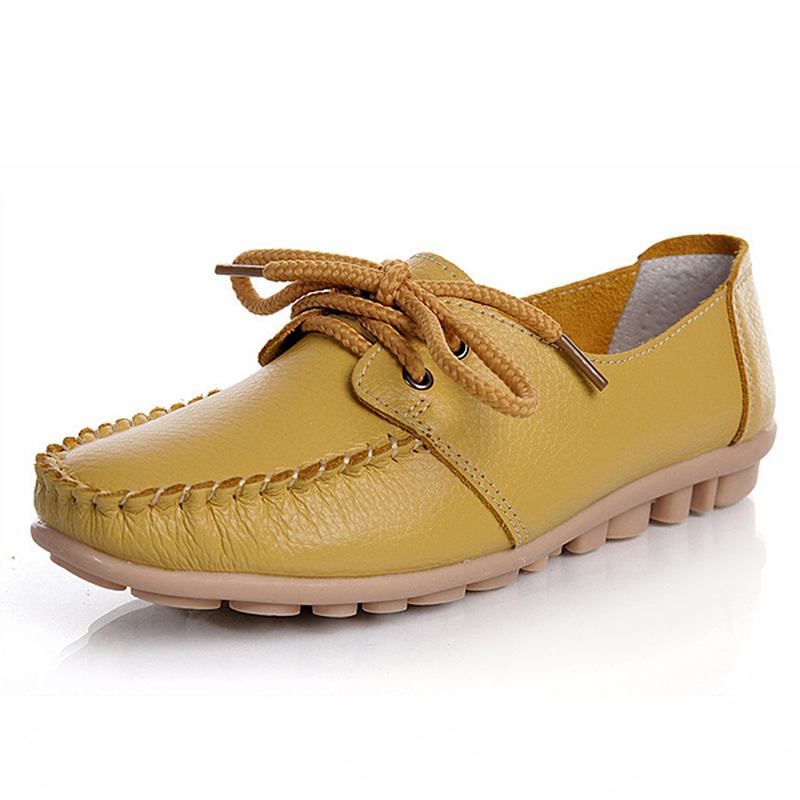 Nye Trendy Uformelle Sko Med Flat Hæl Sløyfeknute Rund Tåslip Candy Color Loafer-sko