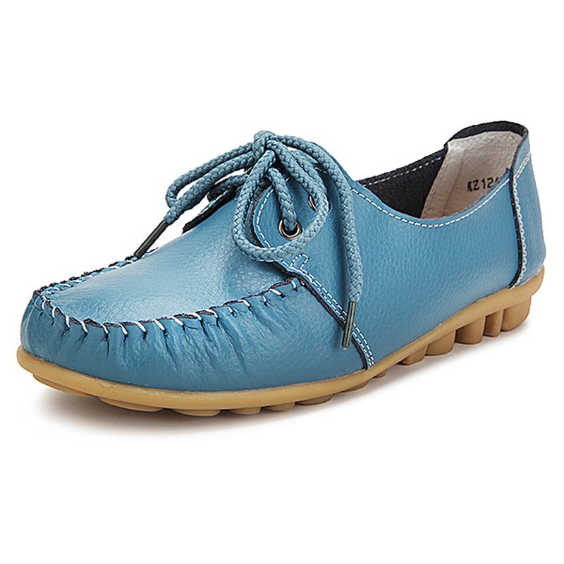 Nye Trendy Uformelle Sko Med Flat Hæl Sløyfeknute Rund Tåslip Candy Color Loafer-sko