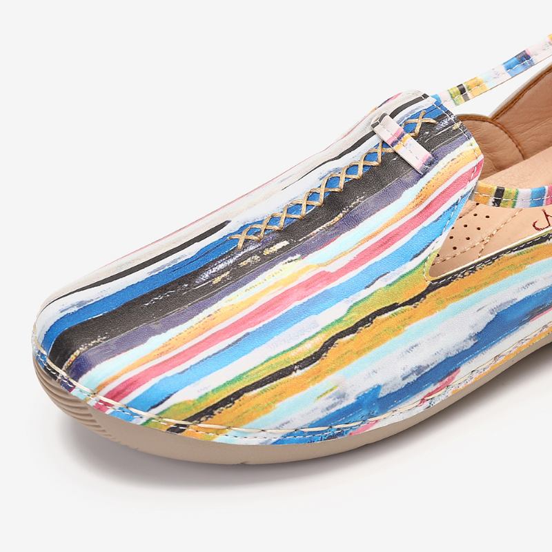 Snøre Multicolor Myke Uformelle Loafers