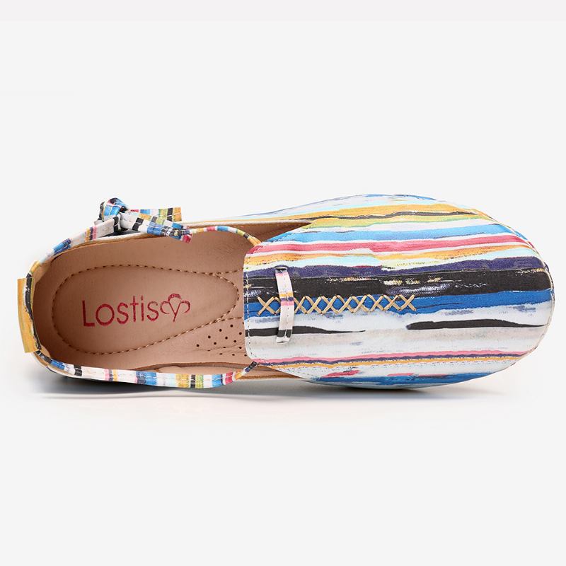 Snøre Multicolor Myke Uformelle Loafers