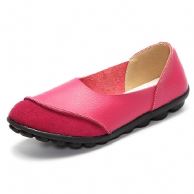 Soft Slip On Pattern Match Fritids Flat Shoes