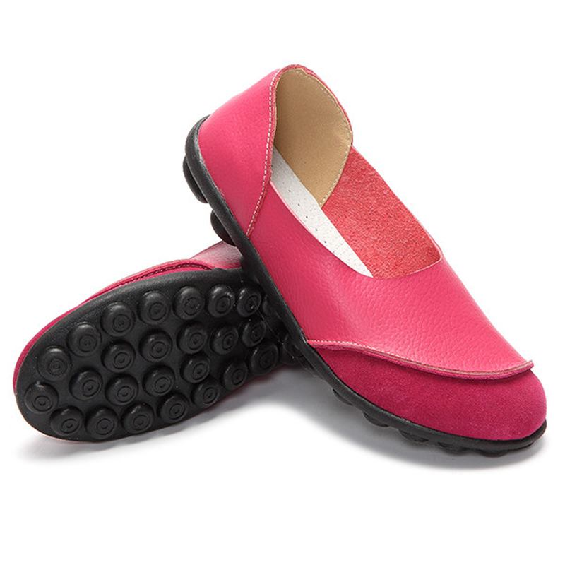 Soft Slip On Pattern Match Fritids Flat Shoes