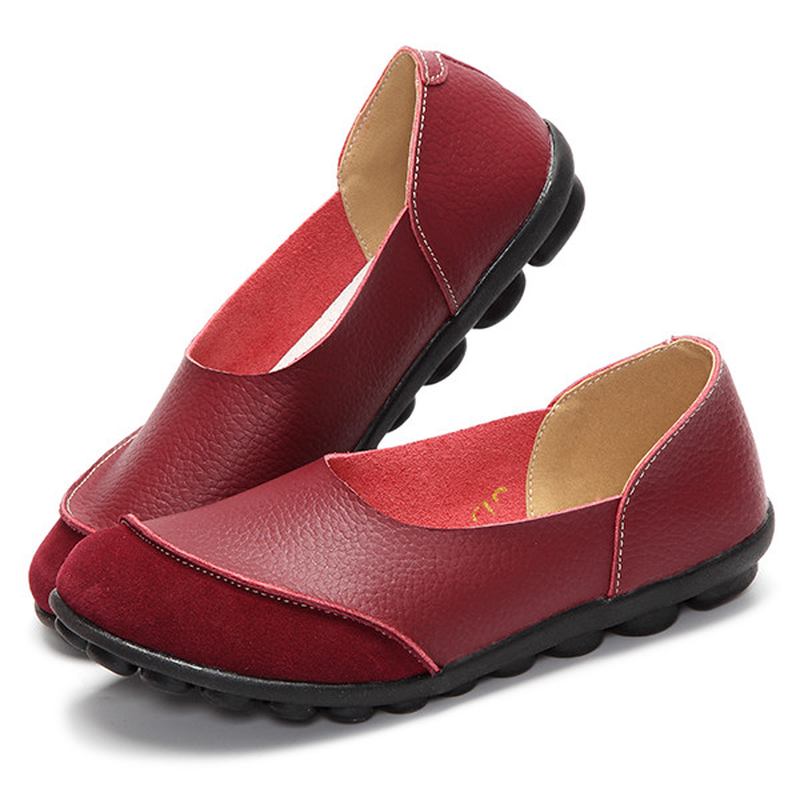 Soft Slip On Pattern Match Fritids Flat Shoes