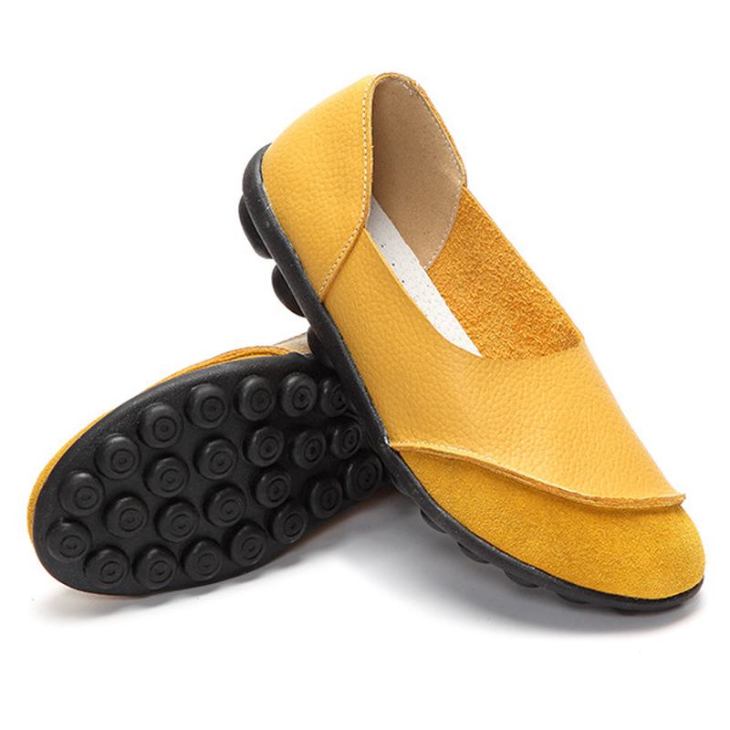 Soft Slip On Pattern Match Fritids Flat Shoes