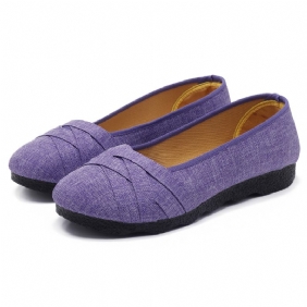 Stor Størrelse Soft Sole Flats Loafers For Kvinner