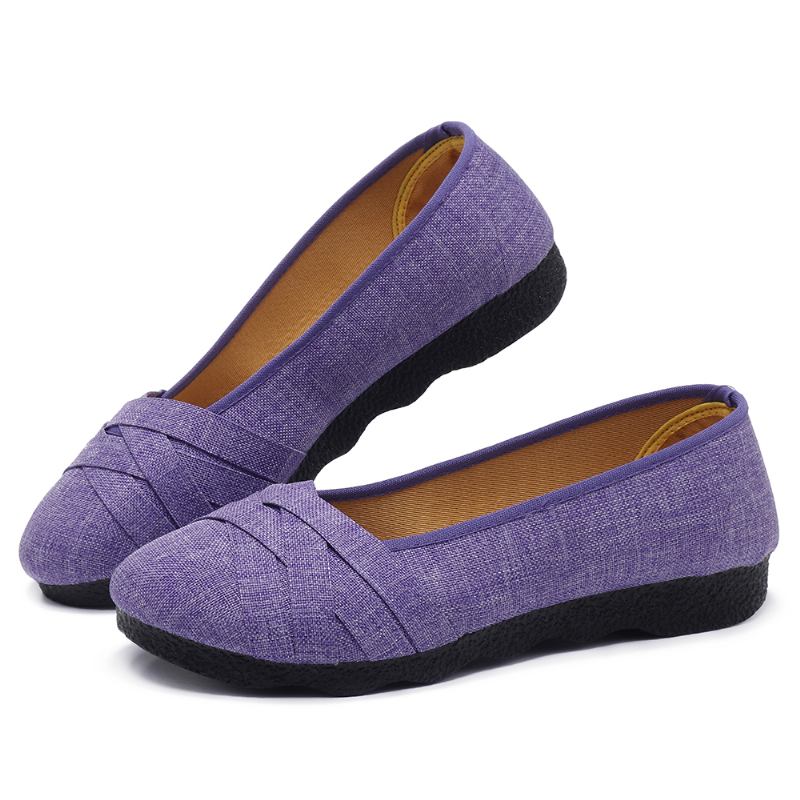 Stor Størrelse Soft Sole Flats Loafers For Kvinner