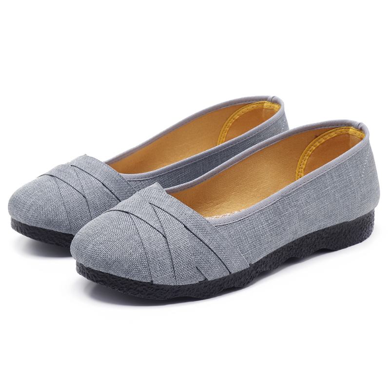 Stor Størrelse Soft Sole Flats Loafers For Kvinner