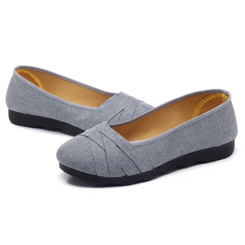 Stor Størrelse Soft Sole Flats Loafers For Kvinner