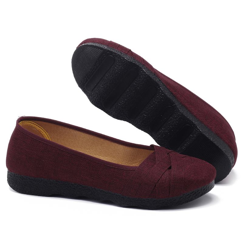 Stor Størrelse Soft Sole Flats Loafers For Kvinner