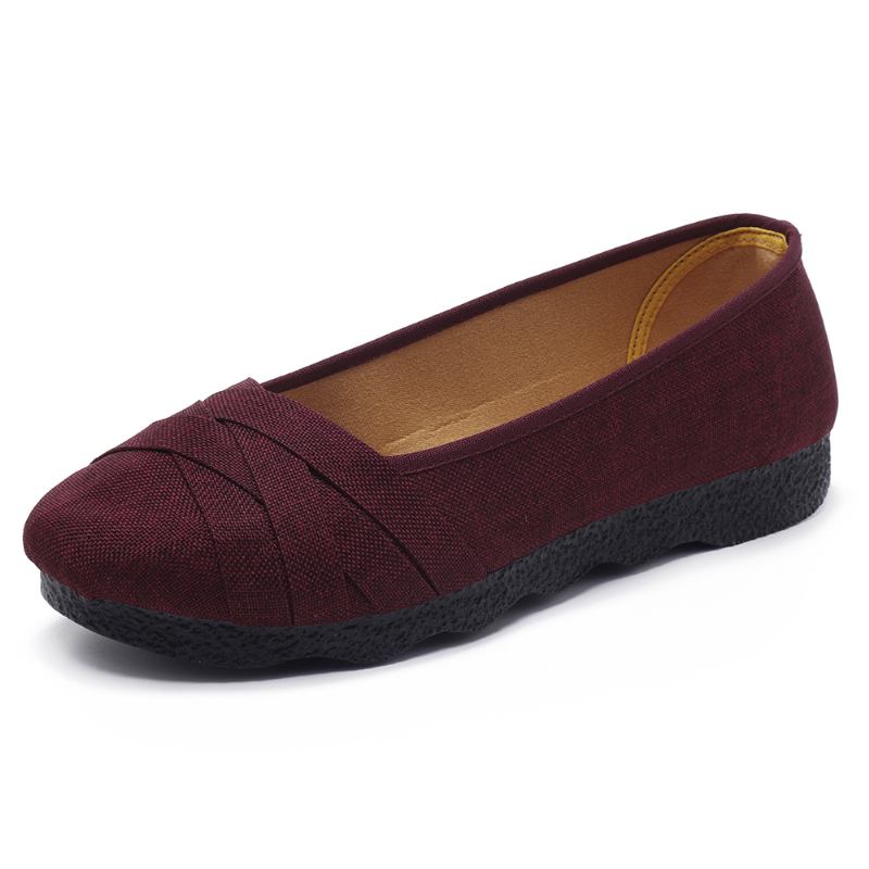 Stor Størrelse Soft Sole Flats Loafers For Kvinner