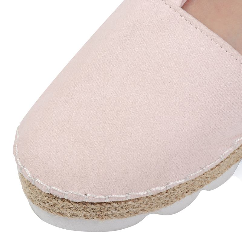 Strappy Espadrilles For Kvinner Pluss Størrelse Fritids Solide Sommerplattformsandaler