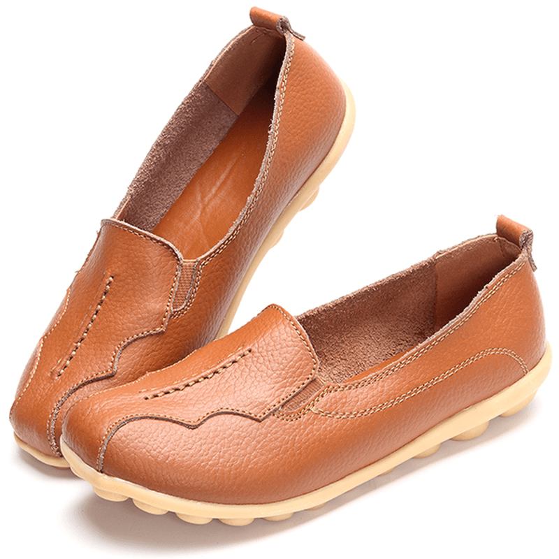 Us Størrelse 5-11 Rund Tå Myk Såle Slip On Flat Loafers