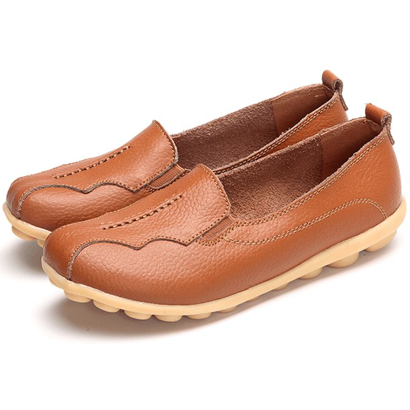 Us Størrelse 5-11 Rund Tå Myk Såle Slip On Flat Loafers