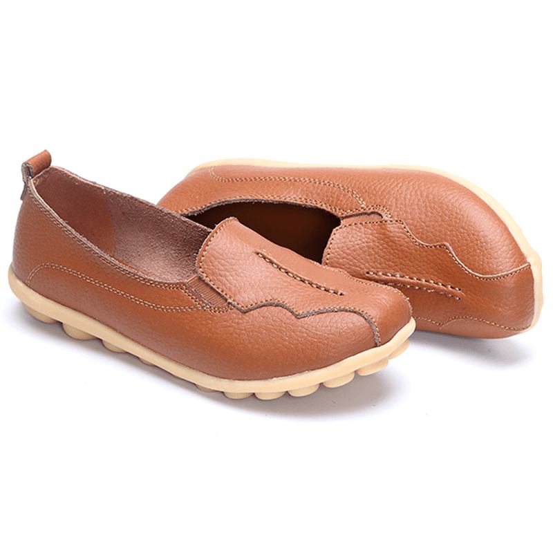 Us Størrelse 5-11 Rund Tå Myk Såle Slip On Flat Loafers