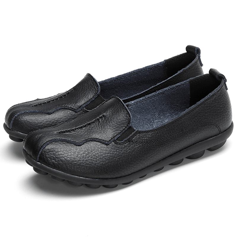 Us Størrelse 5-11 Rund Tå Myk Såle Slip On Flat Loafers