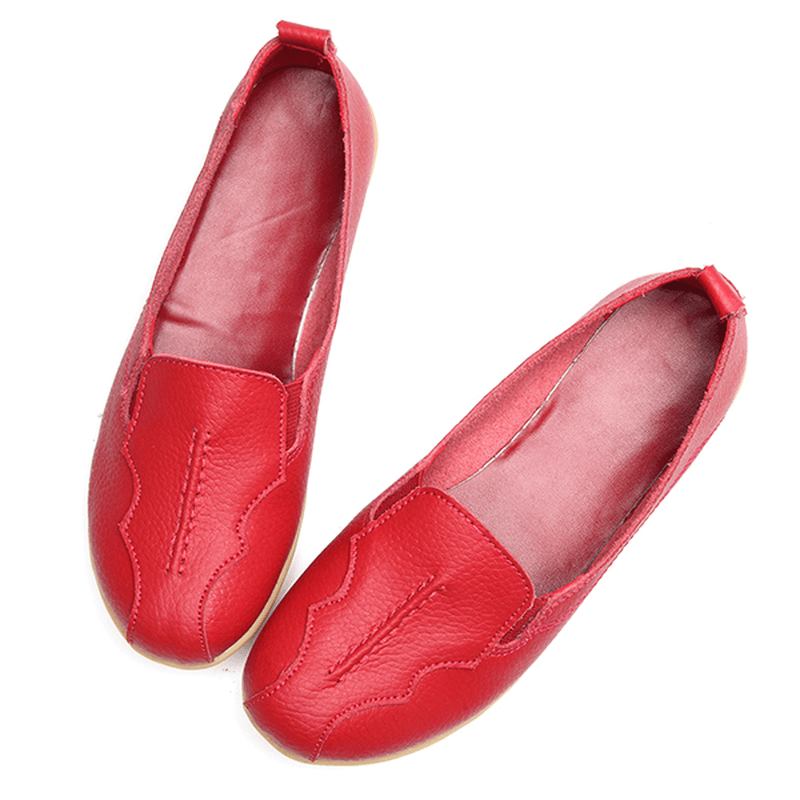 Us Størrelse 5-11 Rund Tå Myk Såle Slip On Flat Loafers