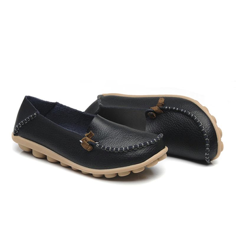 Us Størrelse 5-11 Sko Dame Flats Komfortabel Uformell Utendørs Pustende Slip On Flats Loafers Sko