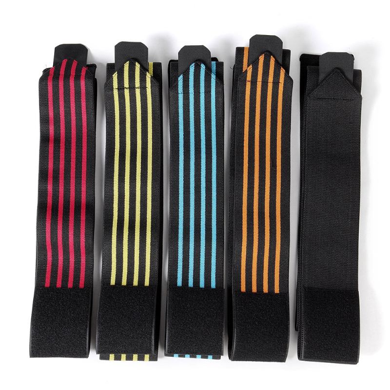 Menn Dame 1 Stk Sports Fitness Elastisk Knebeskytter Stripe Bred Brem Albuebeskytter