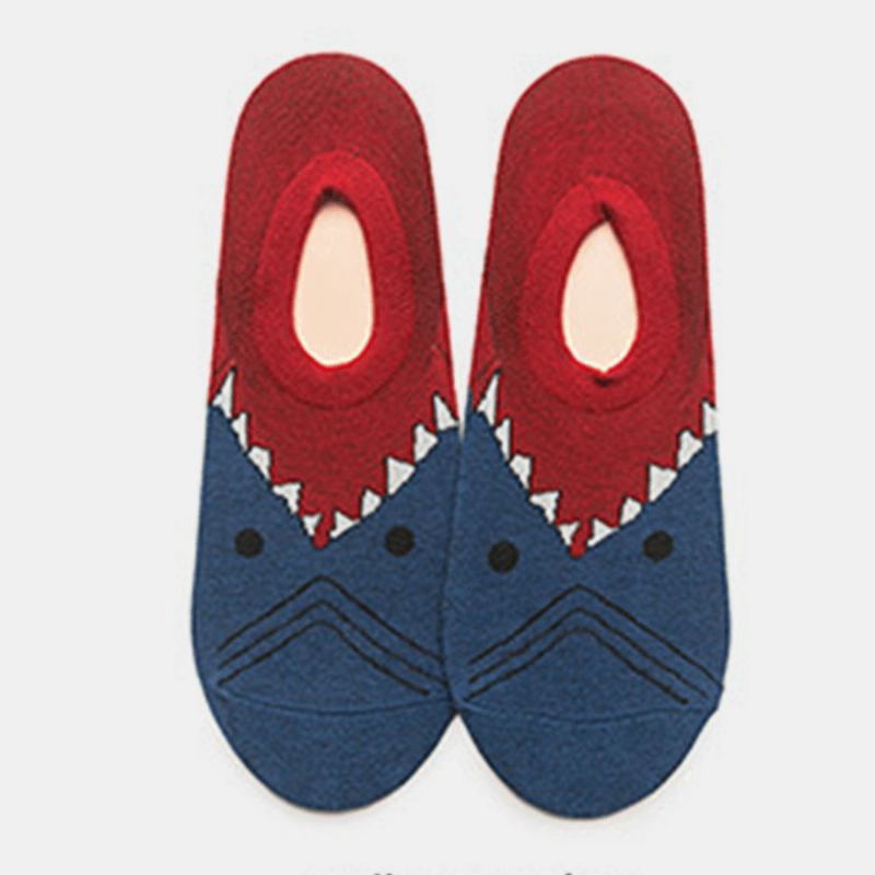 Shark Series Cotton Par Modeller Trendy Personlighet Sokker Street