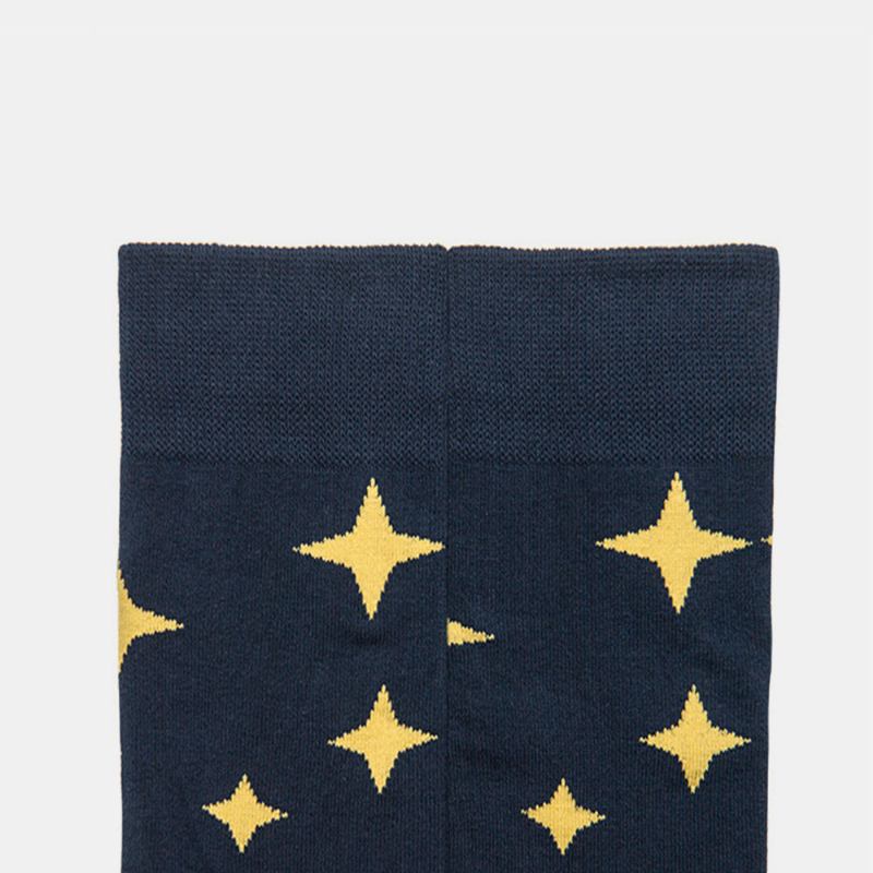 Sokker Herre Strømper Dame Trend Starry Sky Tube Cotton Gate Sokker