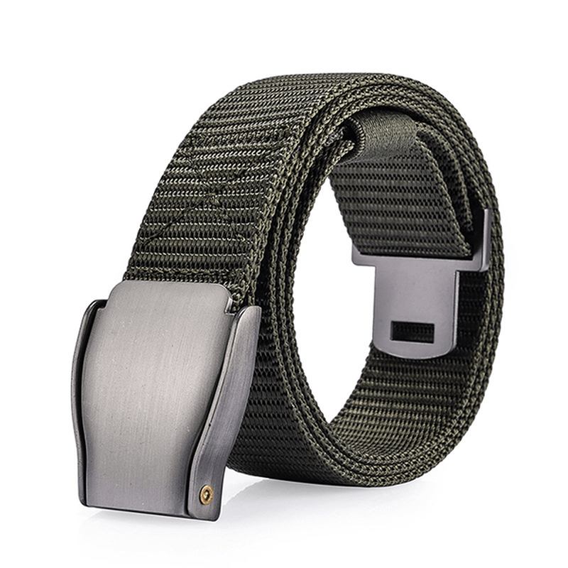 Herre 118cm Automatisk Spenne Nylon Belte Sports Army Tactical Pants Strap