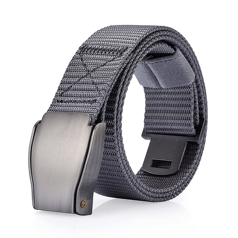 Herre 118cm Automatisk Spenne Nylon Belte Sports Army Tactical Pants Strap