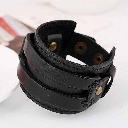 Menn Kvinner Punk Retro Bred Faux Leather Belte Armbånd Armbånd Smykker Gave