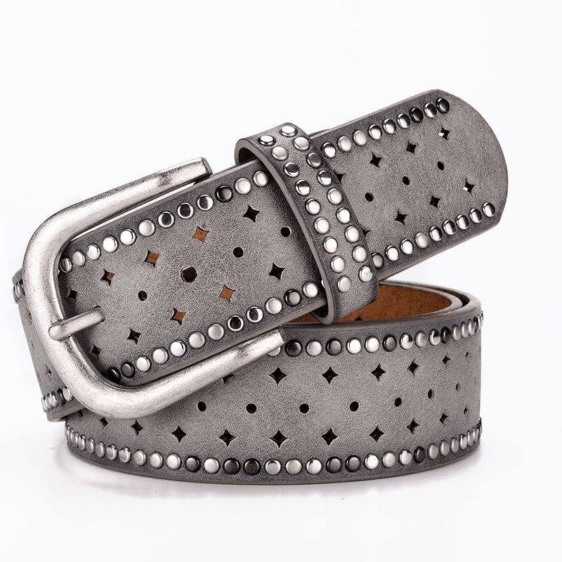 Rhinestone Naglespenne Bucklea Fshion Fritids Med Jeansbelte