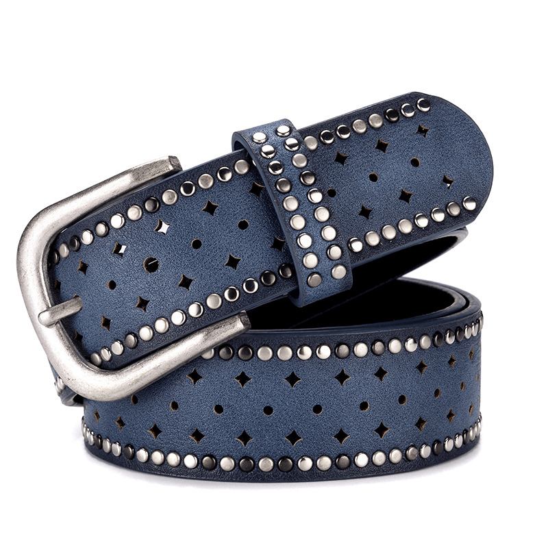 Rhinestone Naglespenne Bucklea Fshion Fritids Med Jeansbelte