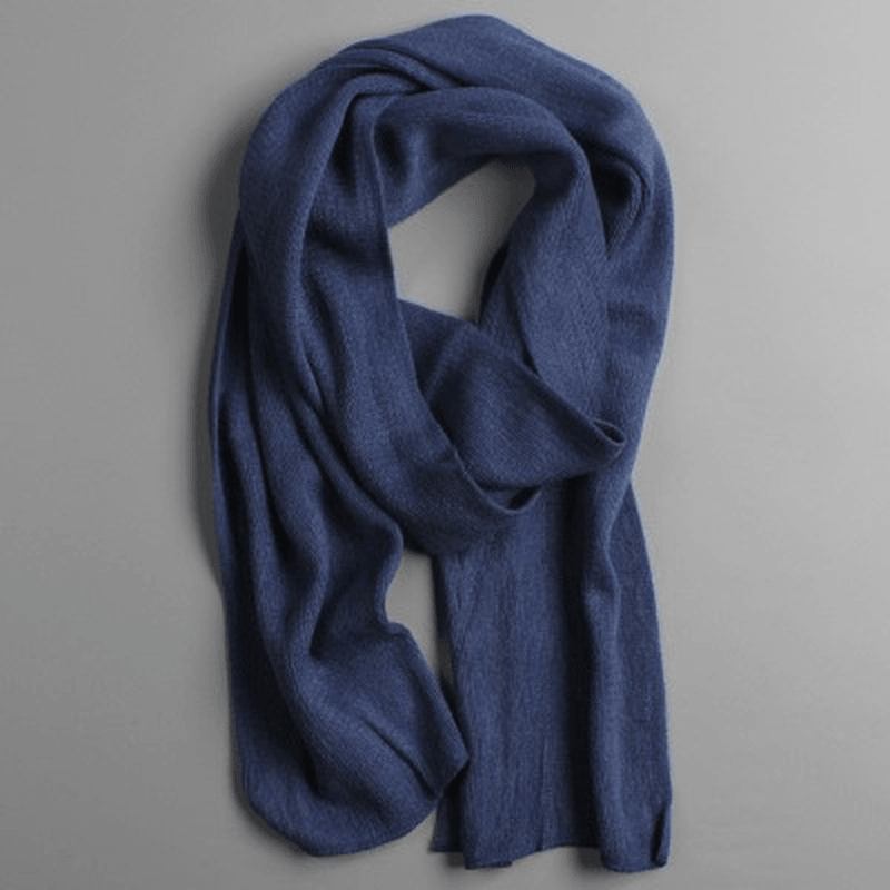 Fasjonable Dame Pure Color Varm Cashmere Skjerf